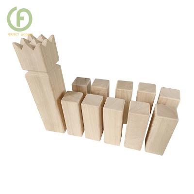 China Sports Toy Customized Premium Backyard Wooden Yard Kubb Outdoor Lawn Games Set With Carry Bag for sale