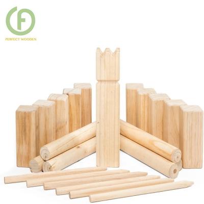 China Wooden Kubb Wooden Game Pine Wood Viking Chess Game Throwing Game Outdoor for Families for sale