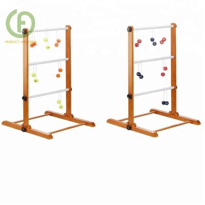 China Customized Wooden Outdoor Play Ladder Golf For Garden Play for sale