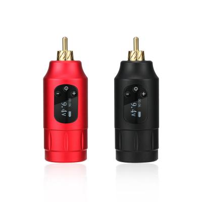 China Easy To Use Wholesale Tattoo Power RCA Power Supplies Attach Mini Wireless Rocket Tattoo Power Supply For Tattoo Machine for sale