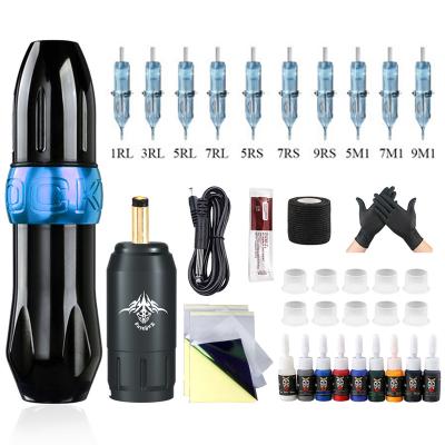 China Rotary Pen Tattoo Pen Tattoo Machine Permanent Portable Makeup Tattoo Eyebrow Operation Eyebrow Academy Machine Kit for sale