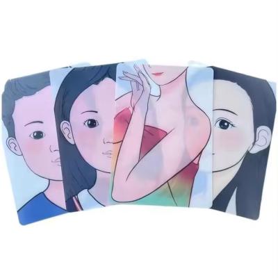 China Durable Beauty Painting Practice Plastic Sheet Quick Drying Facial Painting Practice Plastic Sheet For Children for sale