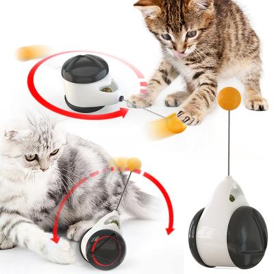 China Hot-selling High Quality Pet Supplies Can Move Backward Funny Rocker Balance Car Interactive Cat Ball Toy en venta