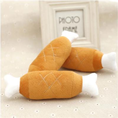 China Hot Sale Dogs Pet Bite Playing Bone Shape BB Cotton Plush Toys Stuffed Healthy Durable Soft Dog Toys en venta