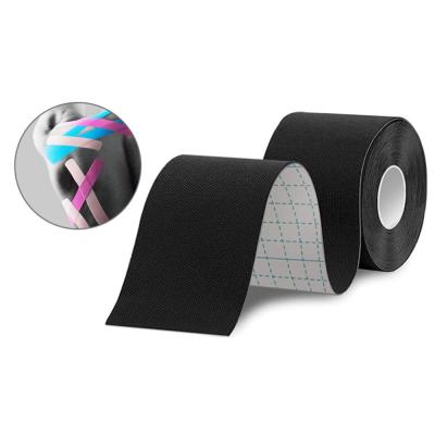 China 5% 95% cotton spandex recovery stickers leg tape kinesiology facial tape jumbo model fugar for face Te koop