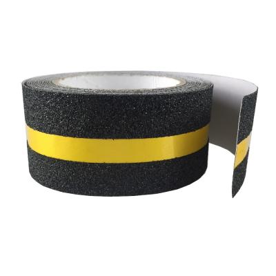 China Free Sample Non Slip Stairs Anti Slip Safety Anti Slip Warning Device Yellow And Black Reflective Tape for sale