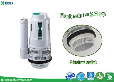 China Three Inch Toilet Dual Flush Valve Discharge Device For 1- Pc And 2- Pc for sale