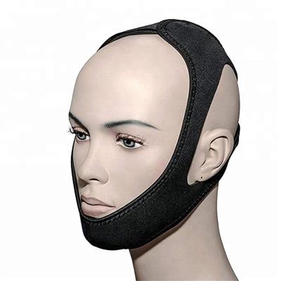 China New Design Eco-friendly Wholesale Adjustable Neoprene Stop Snoring Chin Strap Anti Snoring for sale