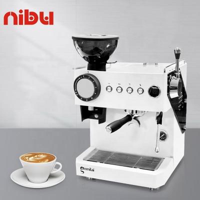 China Electric Bartender Coffee Grinder Built in Professional Hotel Latte Coffee Maker Milk Froth in Espresso Machine for sale