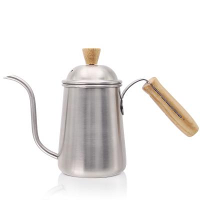 China NIBU Viable Top Selling Portable Hand Gooseneck For Filter Coffee Camping Picnic Stainless Steel Pour Over Mocha Drip Kettle Coffee Pot for sale