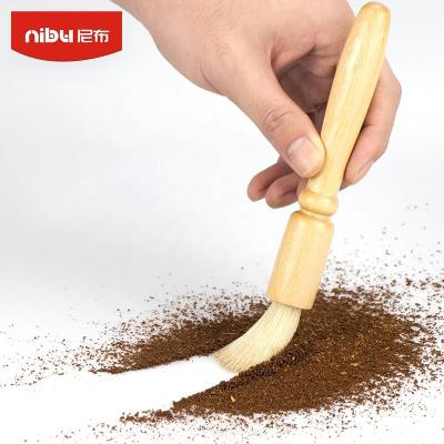 China Nibu Viable Coffee Cafe Shop Bartender Machine Accessories Burr Coffee Espresso Machine Brush Cleaning Grinder for sale