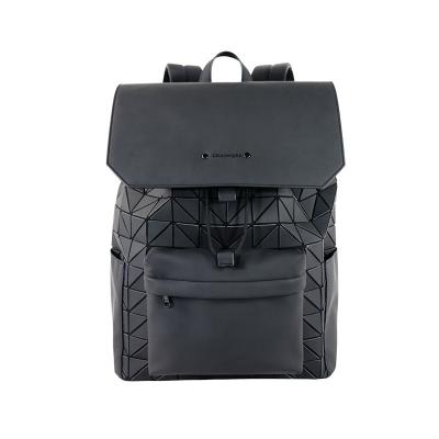 China Expandable Western High-end Package Mouth Pack Laptop Backpack Lingge Foreign Trade Male Student Schoolbag for sale