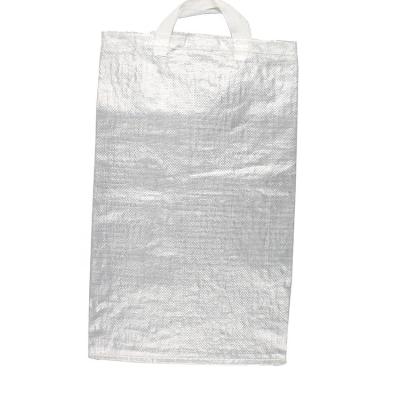 China Recyclable Custom Degradable Foldable Recycled White Grocery PP Bag With Handle for sale