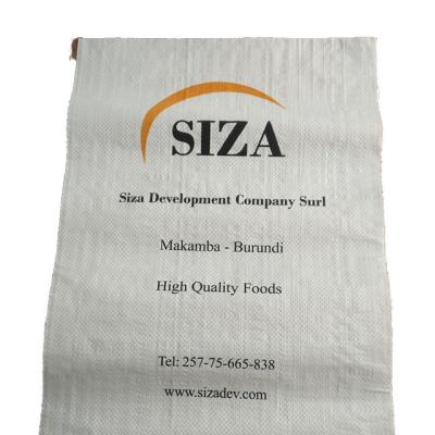 China 50kg recyclable plastic woven bags for feed, grain, seed, firwood, paddy and wheat. for sale