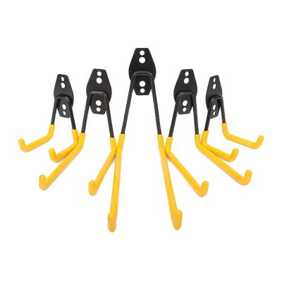 China Modern Storage Hanger Bike Bicycle Hook Rack Wall Hook Package Garage Hangs Household Tool Kit Yellow for sale