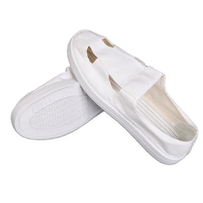 China Wholesale Antistatic Genuine Leather Slip On ESD Safety Shoes, White Color Chef Shoes, Slip Resistant Antistatic Lab Safety Shoes for sale