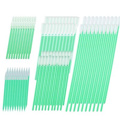 China Custom Pack Reusable Non Woven Cleaning Sponge Disposable PU Foam Cleanroom Head Swabs for sale