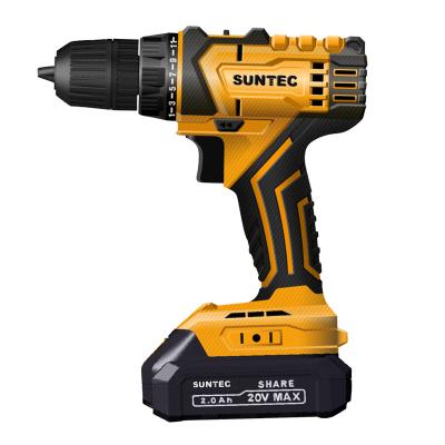 China Suntec 20V Electric Ergonomic Handle Drill Cordless Impact Drill STCD-2001 13mm for sale