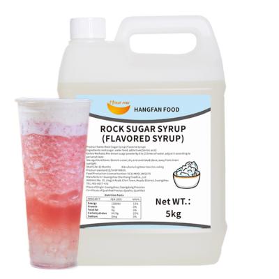 China OEM\OBM\ODM\Best Hangfan Training Wholesale Bulk Sugar Bubble Tea Syrup Rock Candy 5kg White Rock Sugar Syrup for sale