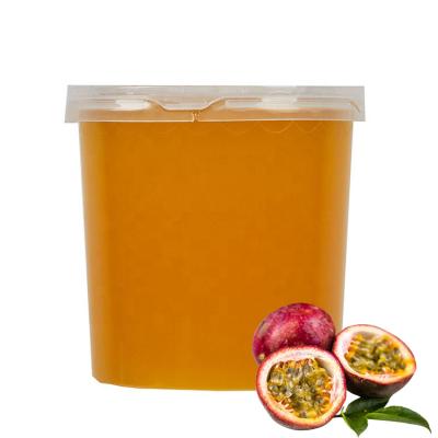 China OEM/ODM/OBM/Training Taiwan Hot Selling Passion Flower Edible Passion Flower Popping Boba Bubble Tea Fruit Boba for sale