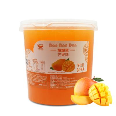 China OEM/ODM/OBM/Training Mango Private Label Boba High Selling Popping Beads Fruit Juice Popping Ball Boba for sale