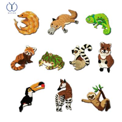 China Garment\Jeans\DIY\Bags Animal Series Cute Embroidery Patches\Overcoat For Clothing Backpack Decorative Applique Patches Badge for sale