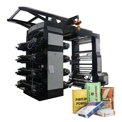 China High Speed ​​PP Woven Flexographic Machine Factory 8 Colors Good Price Plastic Bag Bag Printing for sale