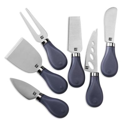 China New Viable Hot Sale Factory Amazon Design Cheese Tools Stainless Steel Cheese Knife 6 Pieces Set for sale