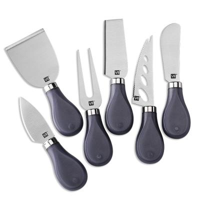 China Factory Wholesale Price New Kitchen Supplies Cheese Tool Fork Viable Shovel 6 Pieces Cheese Knife Set for sale