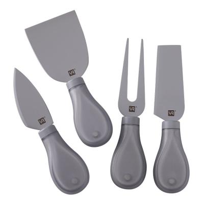 China New Viable Amazon Stainless Steel Cheese Tool Kit Non-Stick Coated Cheese Knife Set of 4 for sale