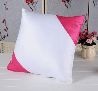 China 40*40CM DIY Pillow Case Cover Polyester Sublimation Pillow Case Blank Diagonal Double Side Sublimation Cushion Cover for sale