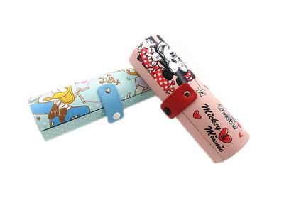 China Cute PU Hard Children'S Glasses Case Round Shape With Firmly Bottom for sale