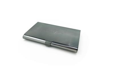 China Silver Business Card Carrying Case Aluminum Business Card Case For Men for sale