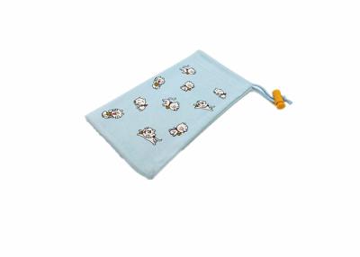 China Fresh Blue Glasses Pouch Case Cute Kids Safety Microfiber Glasses Pouch for sale