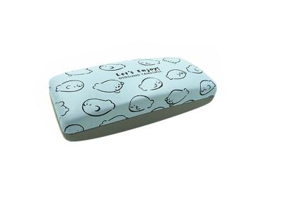 China Blue Kid's Cute Eyeglasses Case With Custom Logo , Pu Eyewear Case for sale