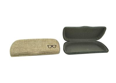 China Indie Hipster Linen Hard Eyeglass Case , Optical Glasses Case for sale