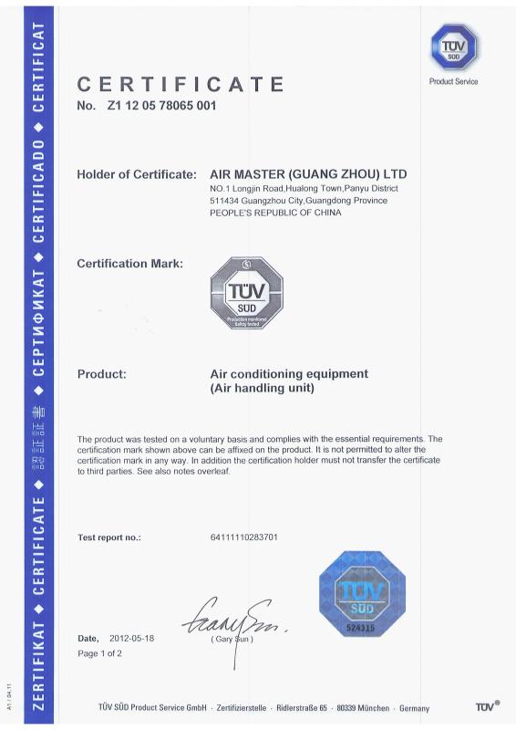 TUV Certificate - Lingdo Industrial Limited