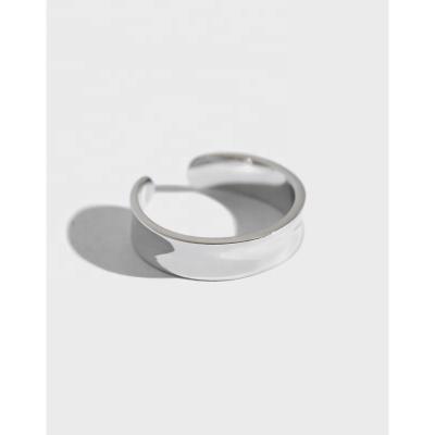 China CLASSIC high quality single concave female tail ring personality niche Statistical Institute S925 common ring for sale