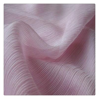 China Wholesale Shrink-Resistant 100% RPET Printed Chiffon Colored Polyester Simple Chiffon Fabric For Dress Lady Use for sale