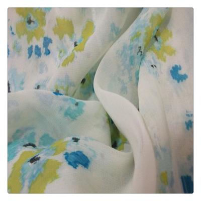 China Hot Selling Shrink-Resistant Chiffon Fabric RPET Elegant Soft Chiffon Printed Fabric For Dresses for sale