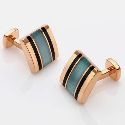 China Fast Develiry OB Men's Jewelry Factory Price Fashion Cufflinks Gemstone Stone Cuff Links For France Shirt for sale