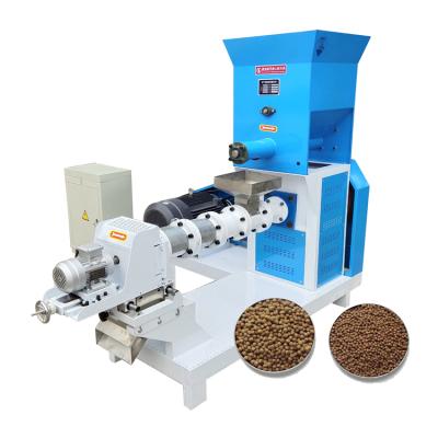 China Make Animal Feed Floating Fish Feed Pellet Extruder Machine With Good Prices for sale