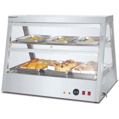 China Keep Commercial Household Fast Food Stainless Steel Bakery Heater 2 Dishes 3 Layers Display Heater Commercial For Sale for sale