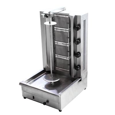 China Meat LPG Natural Gas Vertical Automatically Rotate Shawarma Machine Gas Doner Kebab Maker for sale