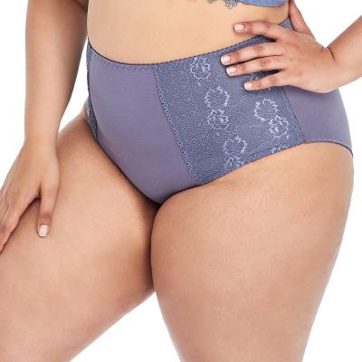 China Best Quality Breathable Plus Size Briefs For Women Sexy Lace Underwear Mid Waist Women Panties for sale