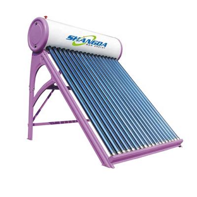 China 18 Tube Outdoor Solar Non-pressurized Pool Heater System Solar System Home Solar Water Heater for sale