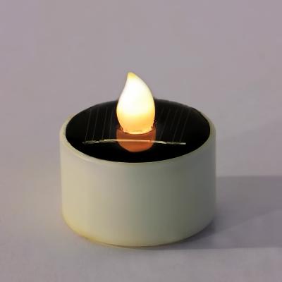 China Beautiful Solar Holiday Decor Waterproof Flameless Candles for Outdoors for sale