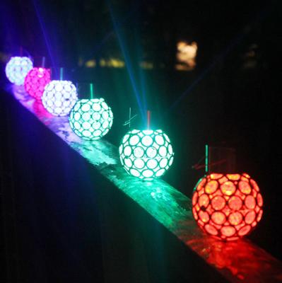 China Portable Solar Power Traditional Ball Chandelier Mobile Waterproof Outdoor For Garden for sale