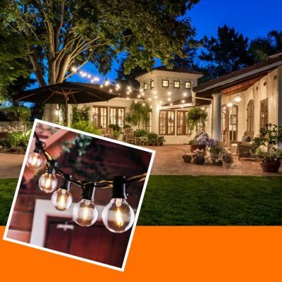 China Home Decoration KMG New Products Waterproof Led Bulbs Vintage String Rope Lights For Garden Patio Backyard for sale