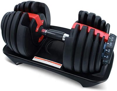 China Home Use 552 Adjustable 24KG Dumbbells For Home Gym for sale